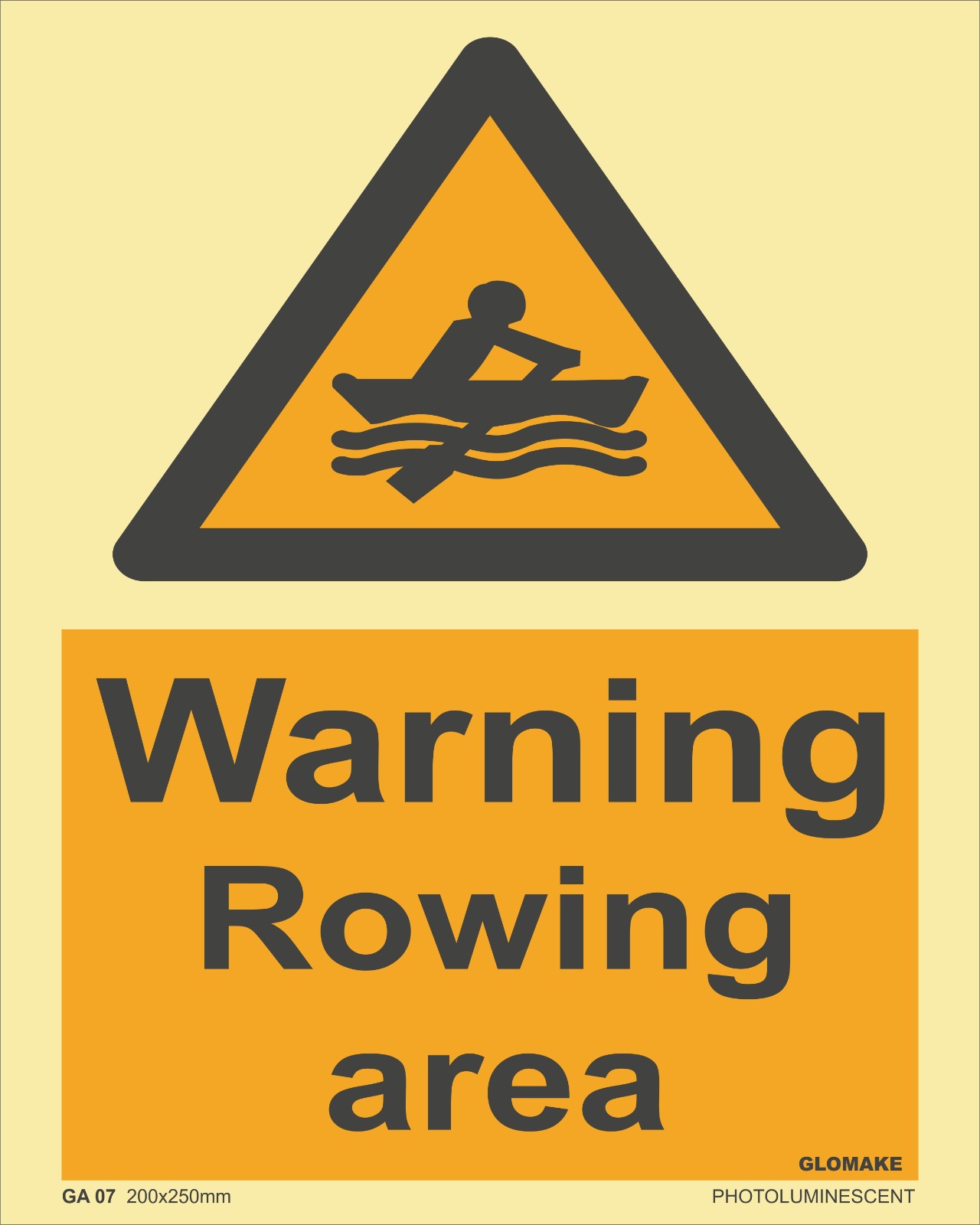 WARNING ROWING AREA 
(GA 07)